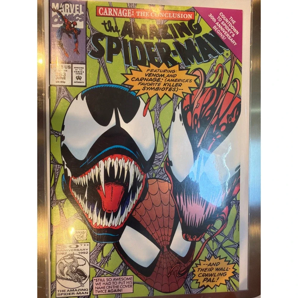 Amazing Spider-Man 363 Marvel Comics 1992 Venom Carnage Conclusion Bagley Cover